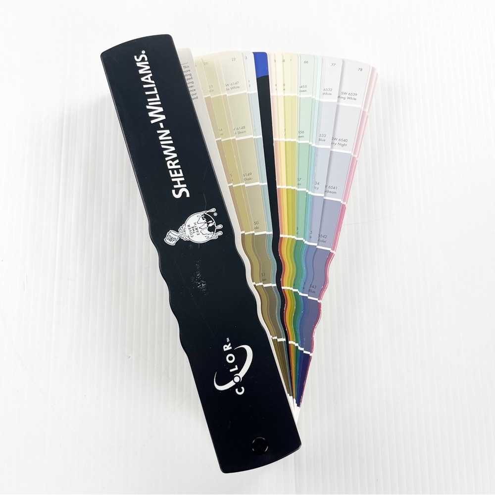Sherwin Williams Paint Color Sample Swatch Fan Deck Art Book 2001